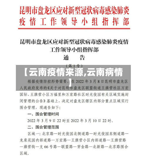 【云南疫情来源,云南病情】-第2张图片