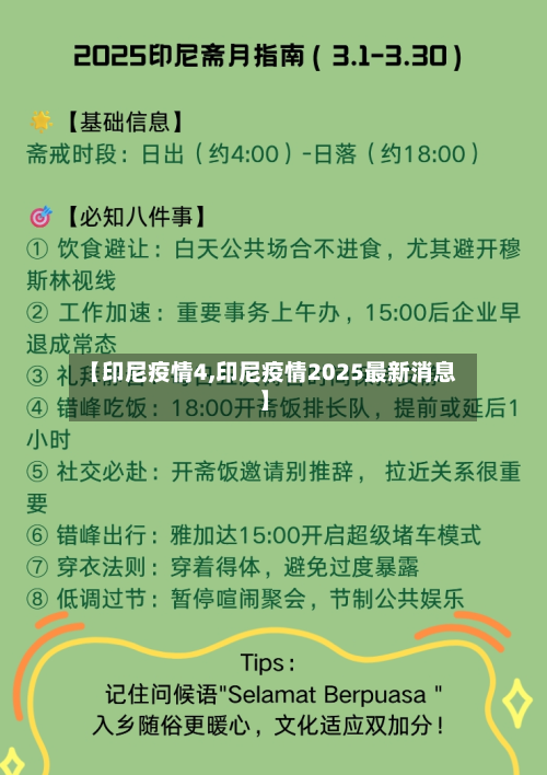 【印尼疫情4,印尼疫情2025最新消息】